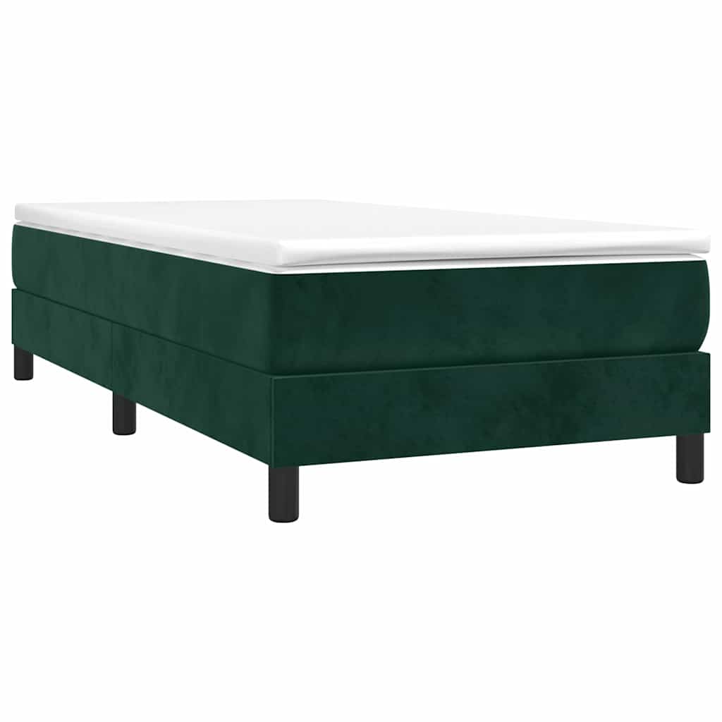 Vidaxl boxspring bed 90x190 cm fluweel donkergroen