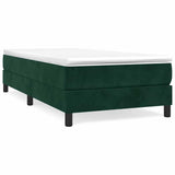 Vidaxl boxspring bed 90x200 cm fluweel donkergroen