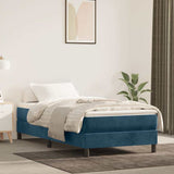 Vidaxl boxspring bed 90x200 cm fluweel donkerblauw