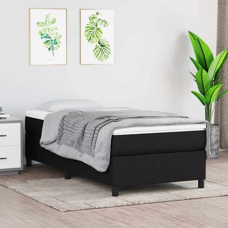 Vidaxl boxspring bed 90x190 cm stof zwart