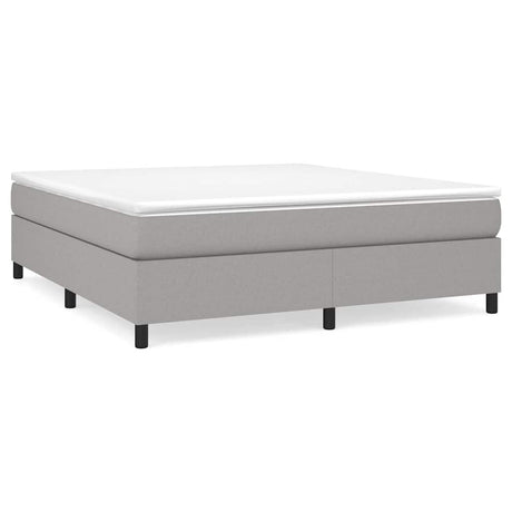 Vidaxl boxspring bed stof lichtgrijs 160x200 cm