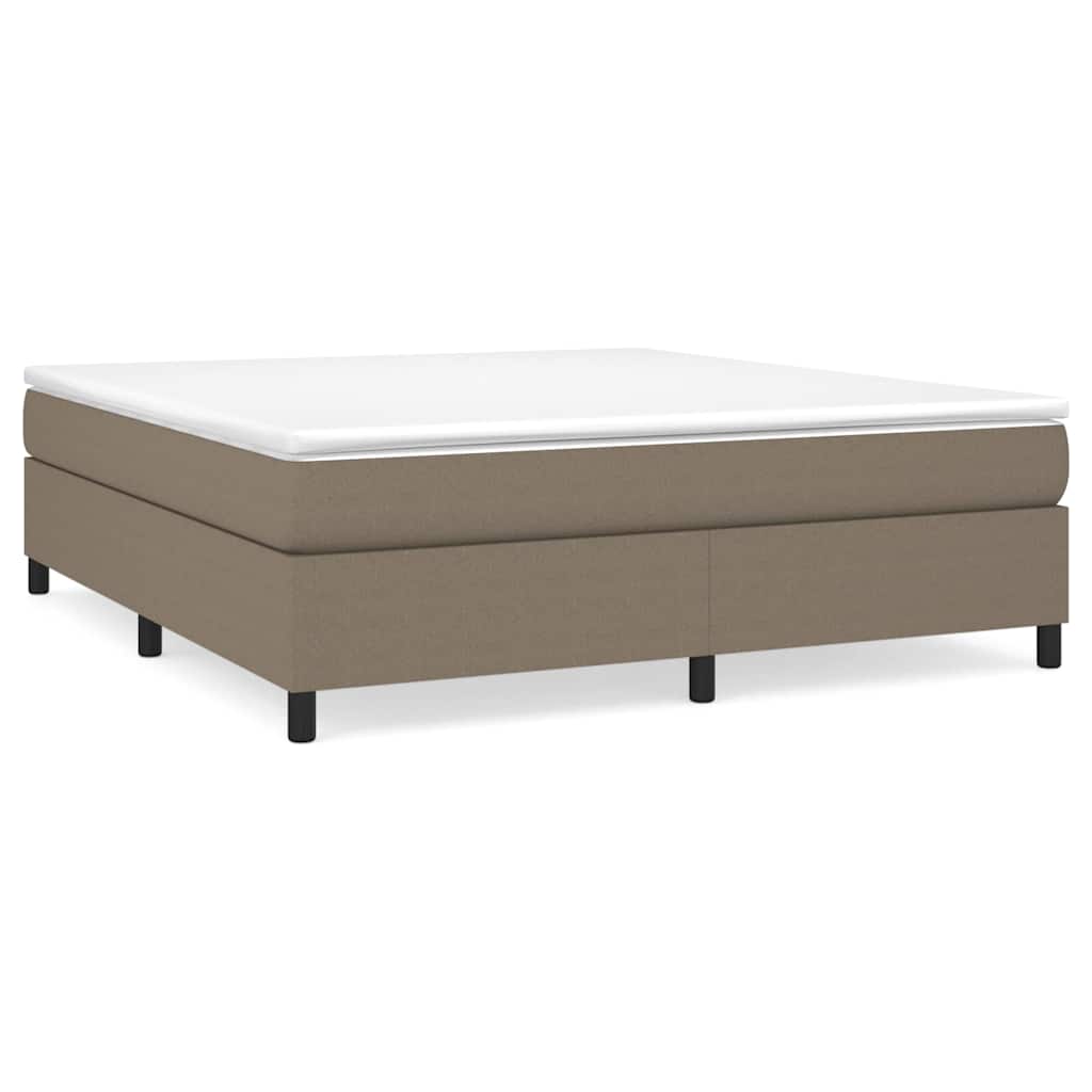 Vidaxl boxspring bed stof taupe 160x200 cm