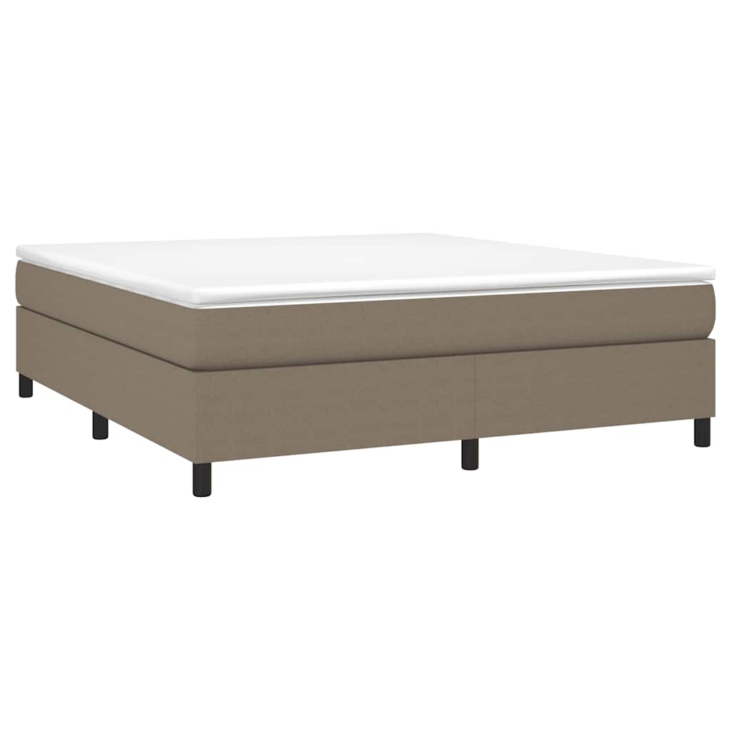 Vidaxl boxspring bed stof taupe 160x200 cm