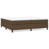 Vidaxl boxspring bed stof donkerbruin 200x200 cm
