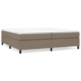 Vidaxl boxspring bed stof taupe 200x200 cm
