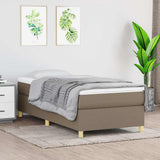 Vidaxl boxspring bed 100x200 cm stof taupe