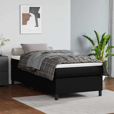 Vidaxl boxspring bed kunstleer zwart 90x190 cm