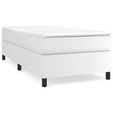 Vidaxl boxspring bed kunstleer wit 90x200 cm