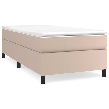 Vidaxl boxspring bed kunstleer cappuccinokleurig 100x200 cm