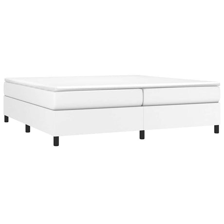 Vidaxl boxspring bed kunstleer wit 200x200 cm