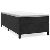 Vidaxl boxspring bed fluweel zwart 80x200 cm