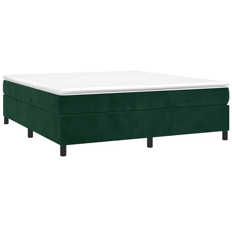 Vidaxl boxspring bed 180x200 cm fluweel donkergroen