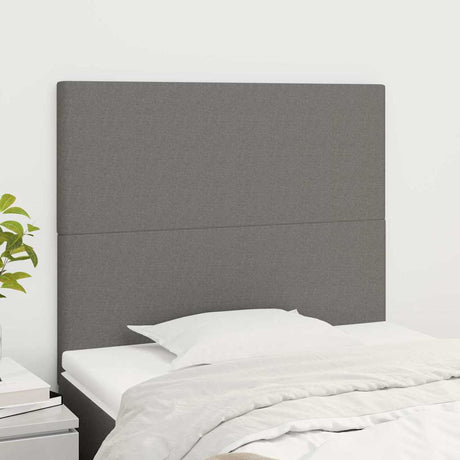 Vidaxl hoofdbord donkergrijs 80x5x118 128 cm stof