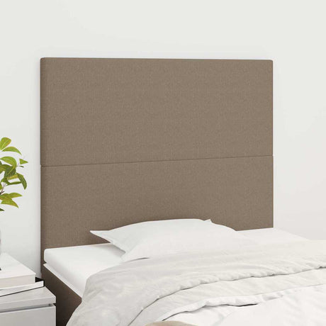 Vidaxl hoofdbord taupe 80x5x118 128 cm stof