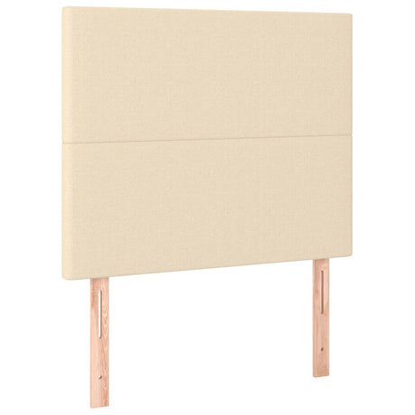 Vidaxl hoofdbord crème 90x5x118 128 cm stof