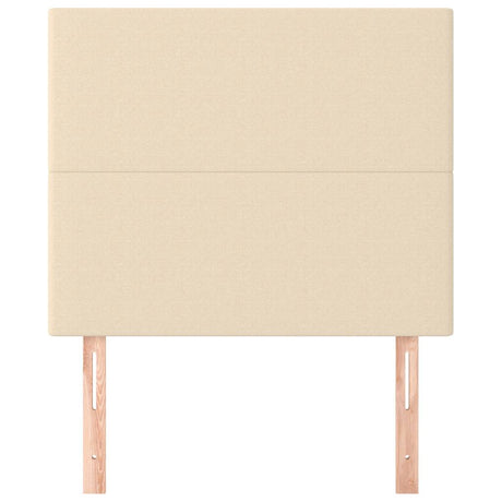 Vidaxl hoofdbord crème 90x5x118 128 cm stof