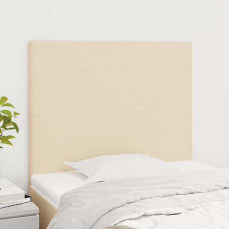 Vidaxl hoofdbord crème 90x5x118 128 cm stof
