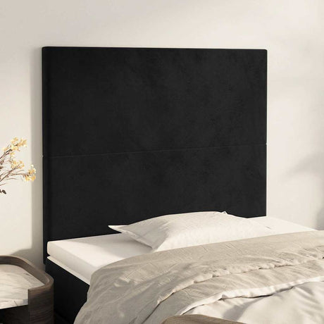 Vidaxl hoofdbord zwart 100x5x118 128 cm fluweel