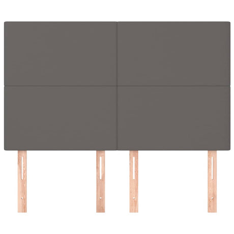 Vidaxl hoofdbord grijs 144x5x118 128 cm kunstleer