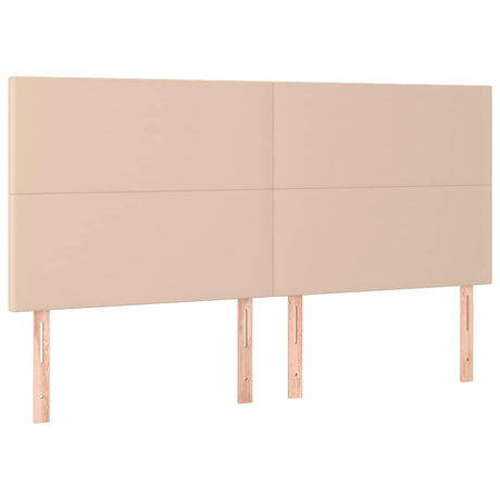 Vidaxl hoofdbord cappuccino 200x5x118 128 cm kunstleer