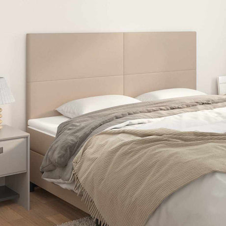 Vidaxl hoofdbord cappuccino 200x5x118 128 cm kunstleer