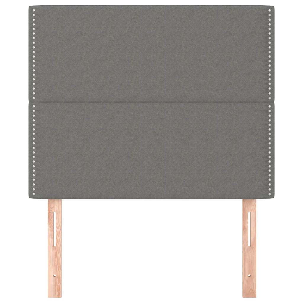 Vidaxl hoofdbord donkergrijs 80x5x118 128 cm stof