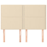 Vidaxl hoofdbord crème 144x5x118 128 cm stof
