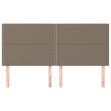 Vidaxl hoofdbord taupe 180x5x118 128 cm stof