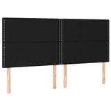 Vidaxl hoofdbord zwart 200x5x118 128 cm stof