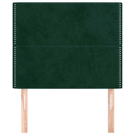 Vidaxl hoofdbord donkergroen 90x5x118 128 cm fluweel