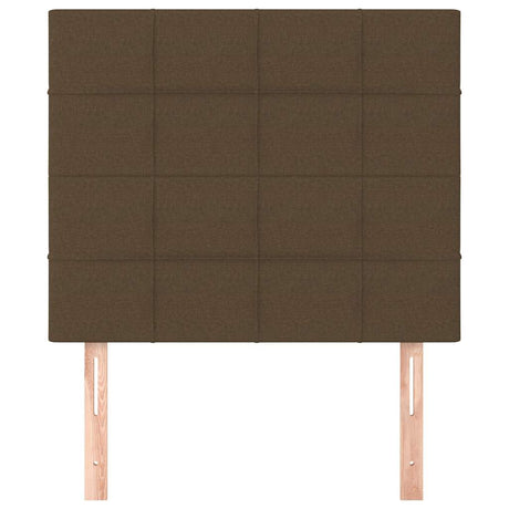 Vidaxl hoofdbord donkerbruin 90x5x118 128 cm stof