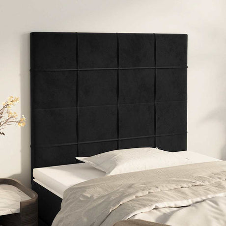 Vidaxl hoofdbord zwart 90x5x118 128 cm fluweel