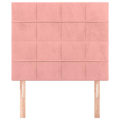 Vidaxl hoofdbord roze 90x5x118 128 cm fluweel