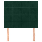Vidaxl hoofdbord donkergroen 100x5x118 128 cm fluweel