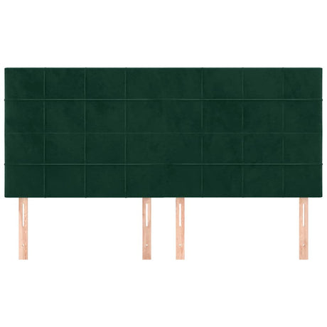 Vidaxl hoofdbord donkergroen 180x5x118 128 cm fluweel
