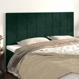 Vidaxl hoofdbord donkergroen 180x5x118 128 cm fluweel