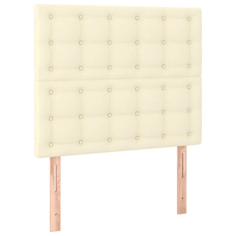 Vidaxl hoofdbord crème 90x5x118 128 cm kunstleer