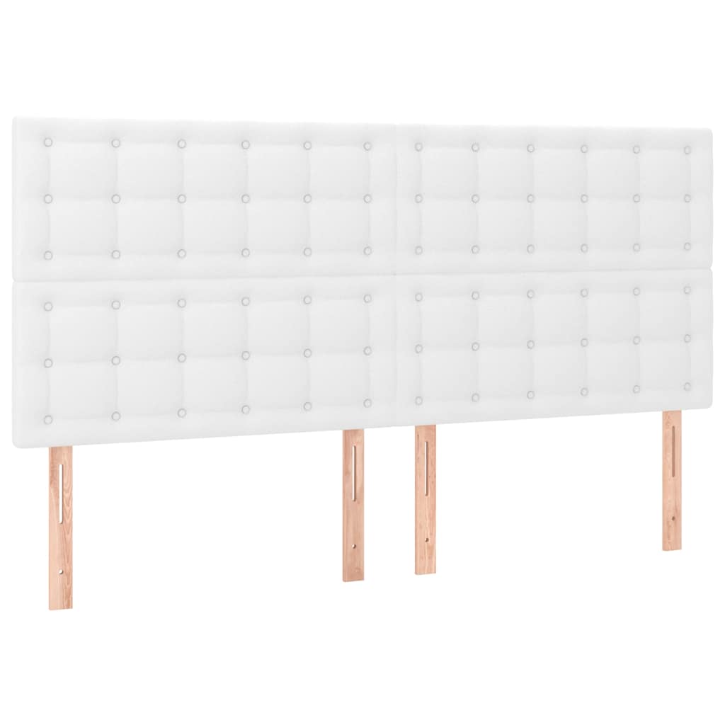 Vidaxl hoofdbord wit 160x5x118 128 cm kunstleer