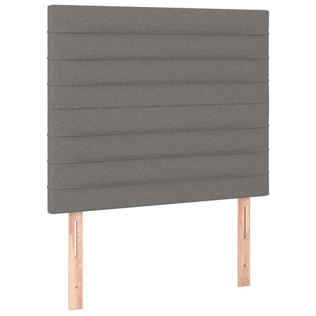 Vidaxl hoofdbord donkergrijs 80x5x118 128 cm stof