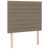 Vidaxl hoofdbord taupe 90x5x118 128 cm stof