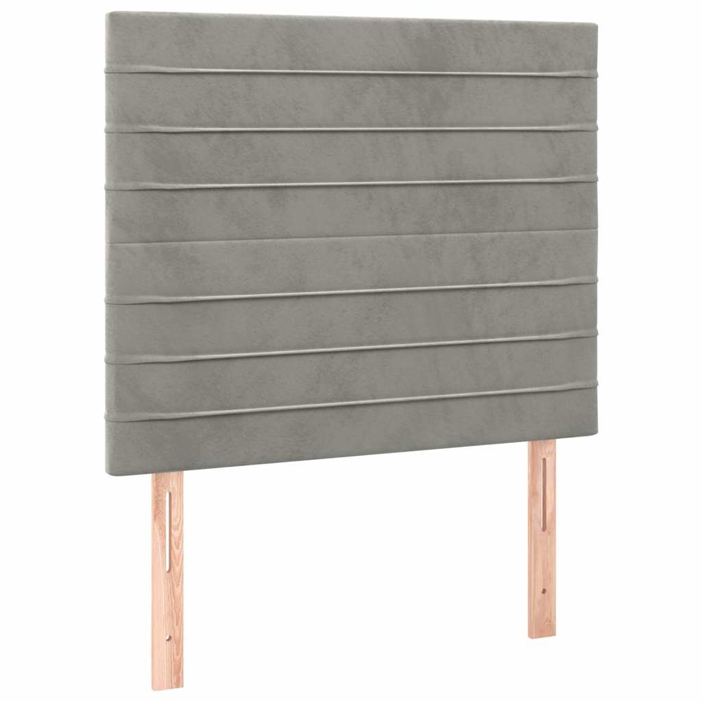 Vidaxl hoofdbord lichtgrijs 80x5x118 128 cm fluweel