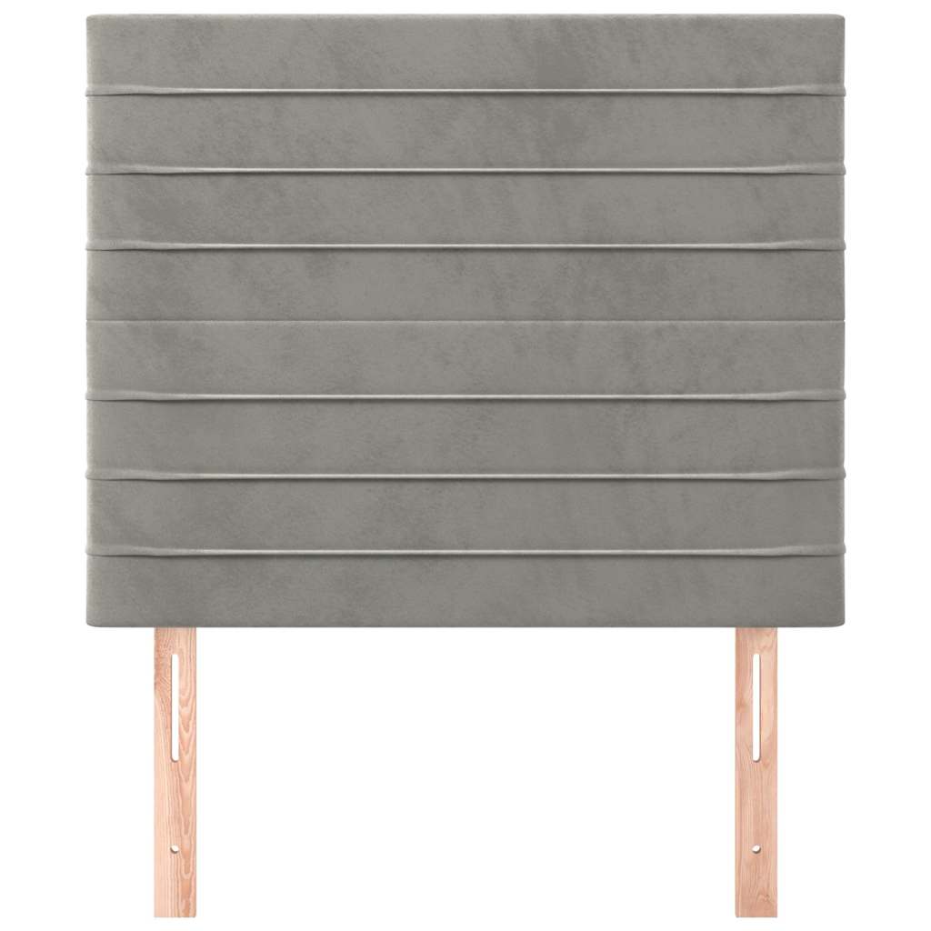 Vidaxl hoofdbord lichtgrijs 90x5x118 128 cm fluweel