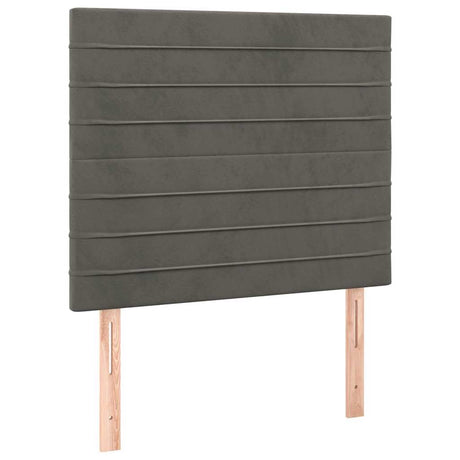 Vidaxl hoofdbord donkergrijs 100x5x118 128 cm fluweel