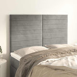 Vidaxl hoofdbord lichtgrijs 144x5x118 128 cm fluweel
