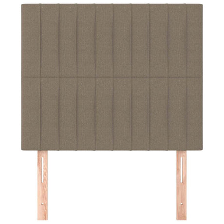 Vidaxl hoofdbord taupe 90x5x118 128 cm stof