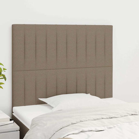 Vidaxl hoofdbord taupe 100x5x118 128 cm stof