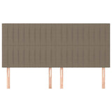 Vidaxl hoofdbord taupe 180x5x118 128 cm stof