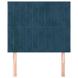 Vidaxl hoofdbord donkerblauw 100x5x118 128 cm fluweel