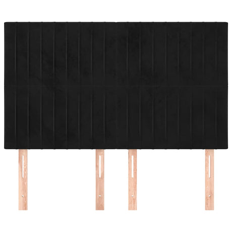 Vidaxl hoofdbord zwart 144x5x118 128 cm fluweel