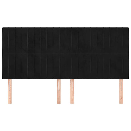 Vidaxl hoofdbord zwart 180x5x118 128 cm fluweel